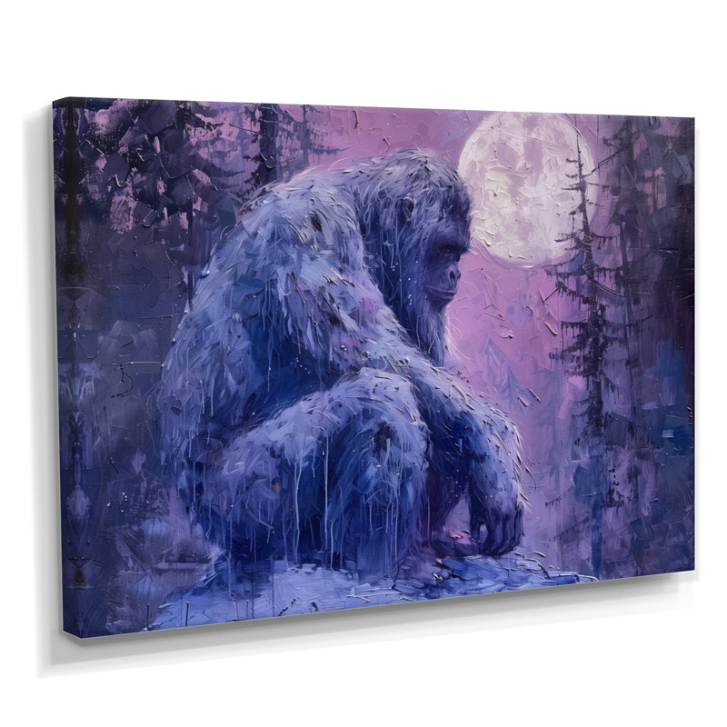Claborn - art mural Bigfoot, H 12 po x l 20 po x P 1 po, Toile tendue