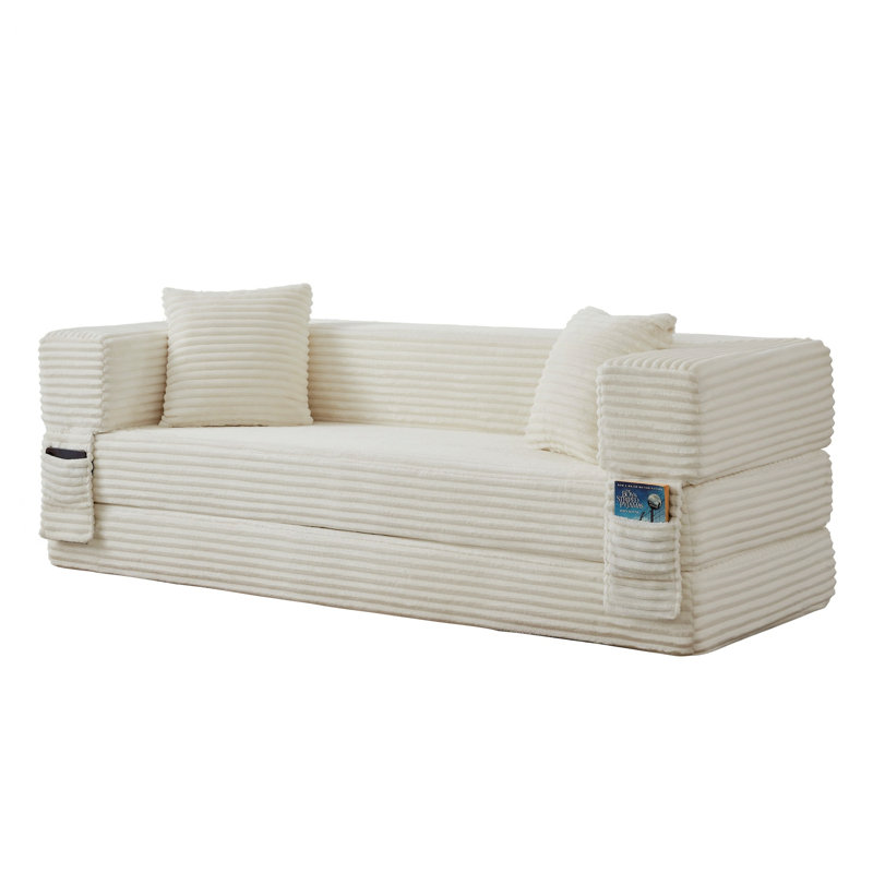 Canapé moderne pour appartements et salon, Chenille blanche