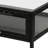 Bayline Glass Top Metal Base Writing Desk