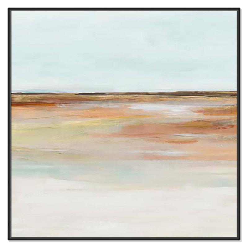 «Coastal Glades I Print» par Ian C, Cadre flottant noir, H 46,5 po x l 46,5 po x P 2 po