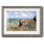 «Walk On The Cliff» par Monet, reproduction d'art encadrée-336779114-336779107