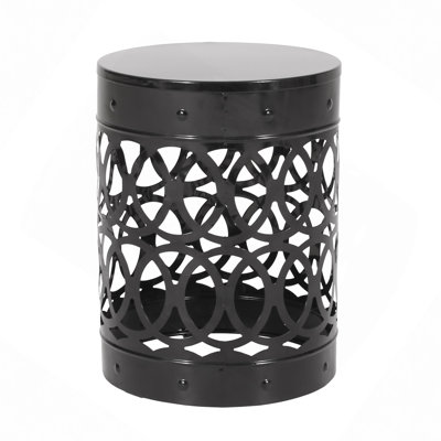 Outdoor Metal End Table -Large