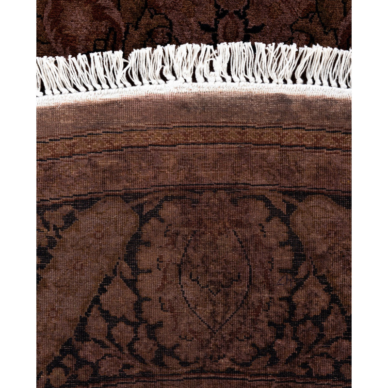 Overdyed One-of-a-Kind 6' 1" X 6' 1" Hand Knotted Area Rug