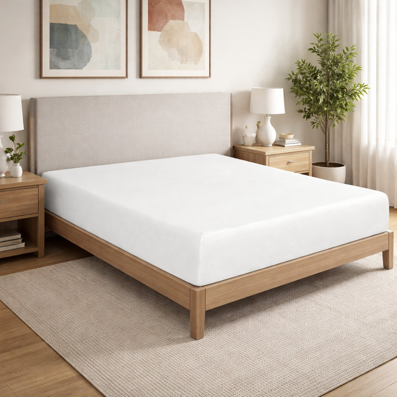 Très grand matelas en mousse viscoélastique imprégnée de gel de 8 po Fritch, Très grand, 8"