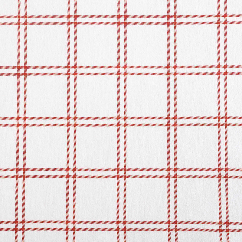 Ensemble de draps 100% coton 200 fils, Ensemble de draps pour lit simple TG avec 1 taie d, Carreauté orange Westridge
