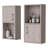2 White Oak Bathroom Shelf Cabinets With Open - Practical Choice Shelving Design Space Efficient-1488897311