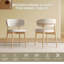 Ensemble de 2 chaises de salle à manger de style Mid-Century moderne - sièges en bois élégants pour un repas confortable à la maison-129028220