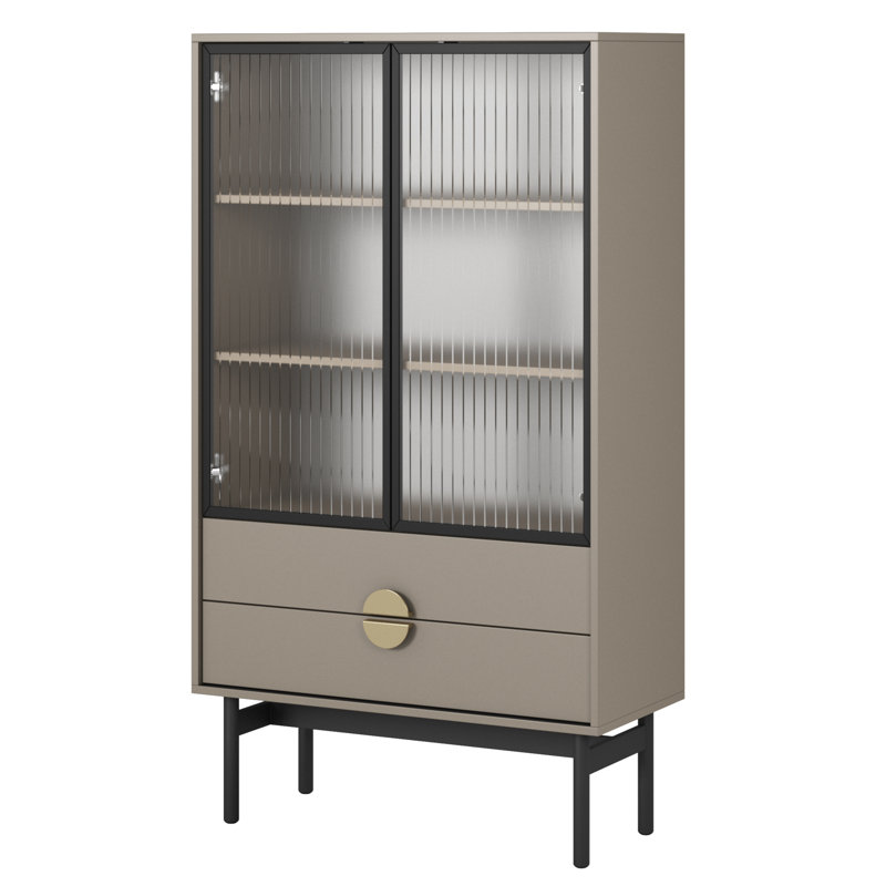 Anylia Display Cabinet, Beige