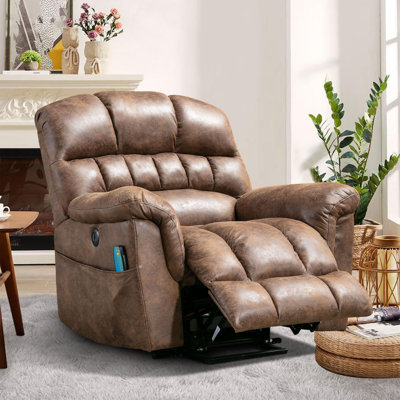 41.3'' Wide Extra Large Power Lift Recliner Chair with Soothing Heat & Massage – Plush Comfort for Total Relaxation