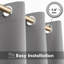 Luxury Plain 100% Blackout Curtains 2 Panel Eyelet Room Curtain-1658689364-1658689361