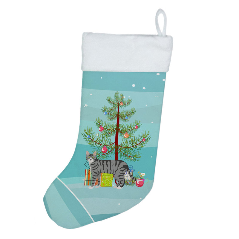 Christmas Stocking, Gray/Blue