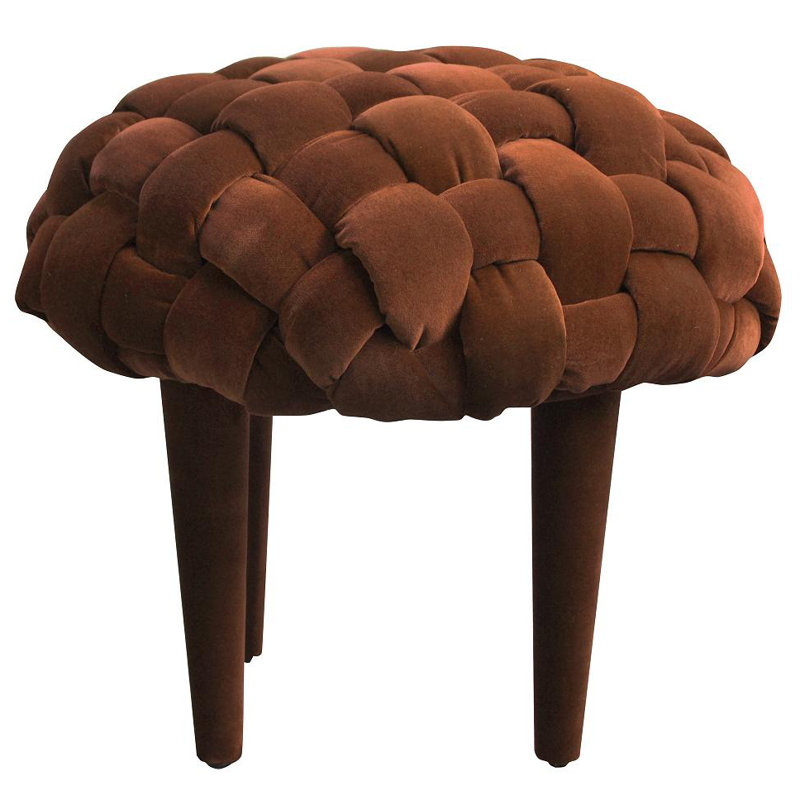 Solid + Manufactured Wood Accent Stool, Brown
