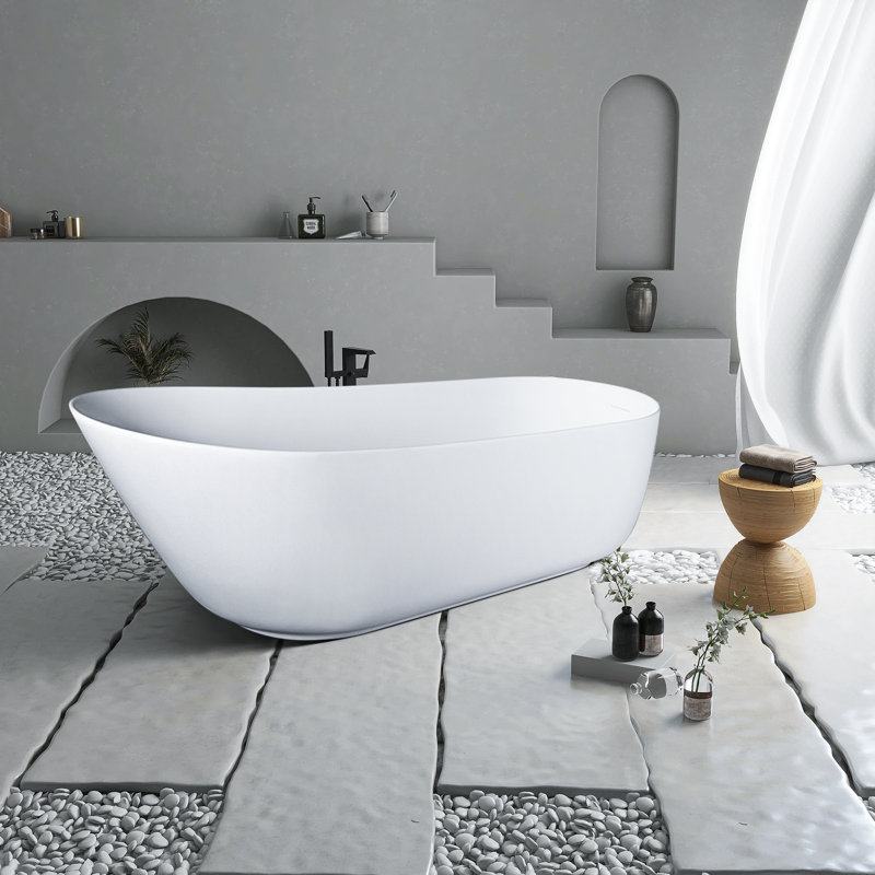 Baignoire de trempage autoportante 65 po. X 30 po. 65 po.