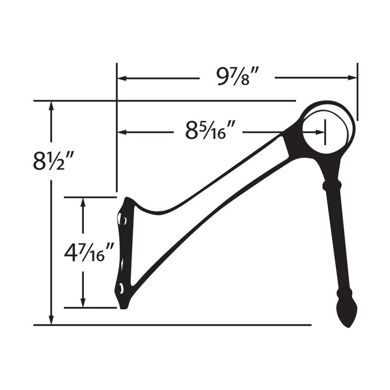 Support de repose-pieds victorien en laiton poli de 2 po de diamètre x 4-7 / 16 po