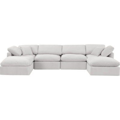 Itala Velvet U-Shaped Sectional Reversible