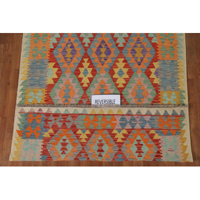 Multolor Wool Kilim Oriental Rug 5x6