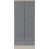 Grey Gloss/Light Oak Effect Veneer