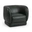 Rinner Leather Swivel Club Chair-1043878130