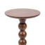 Table basse ronde en bois de manguier, élégante et moderne, idéale pour le salon