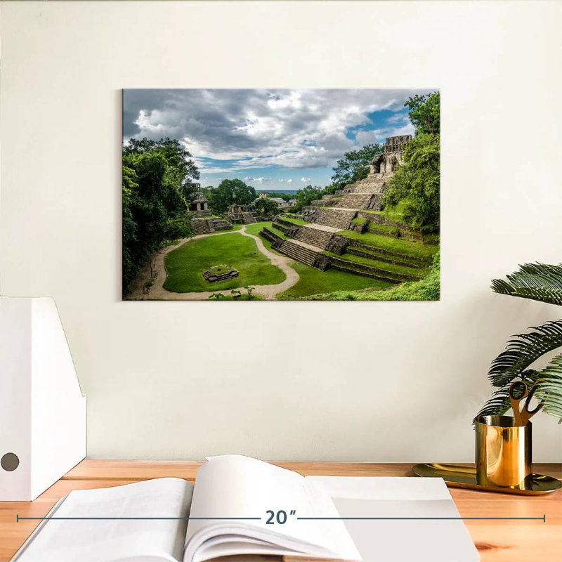 Lilie, ruines mayas de Palenque, H 8 po x l 12 po