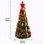 Sapin de Noël pliable artificiel de 2,3 m (7,5 pi) avec 150 lumières chaudes-105340101