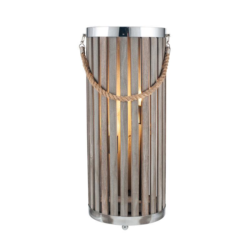 Joshi 62.5cm Grey Wash Novelty Floor Lamp