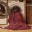 Machine Washable Solid Red Area Rug