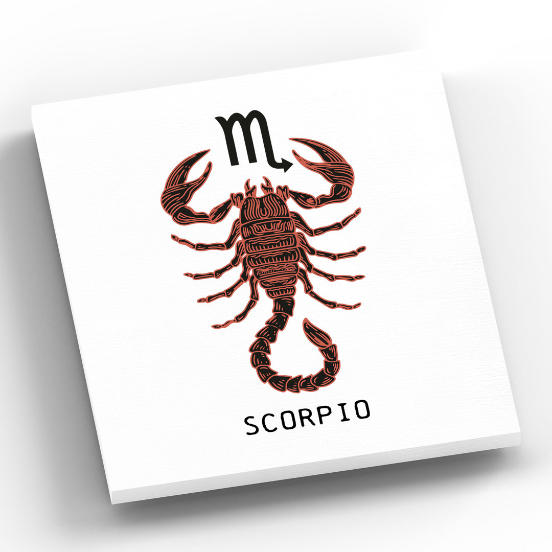 Kana Zodiac Scorpio - Print on Wood