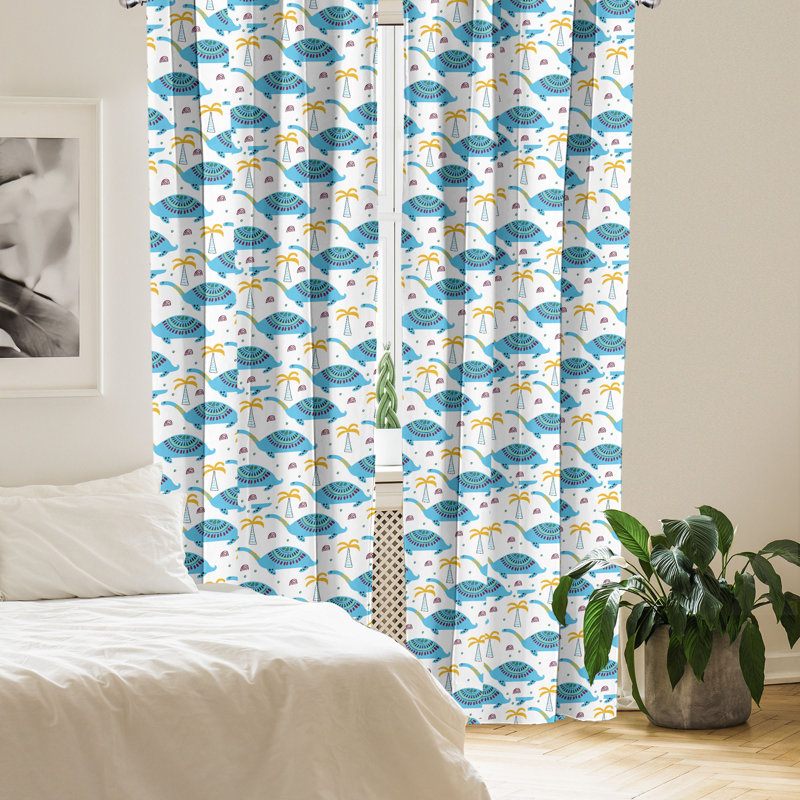 Rideaux 4 panneaux East Urban Home, L 56 po x L 95 po
