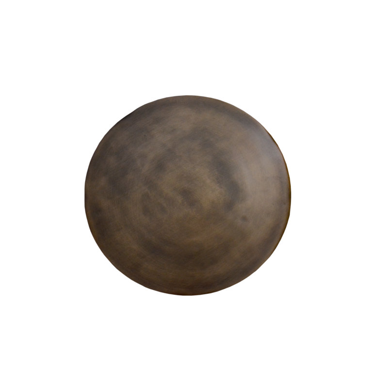 Beatrix Pedestal End Table, Bronze