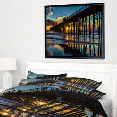 Oceanside Pier at Evening - Reproduction de photo de paysage