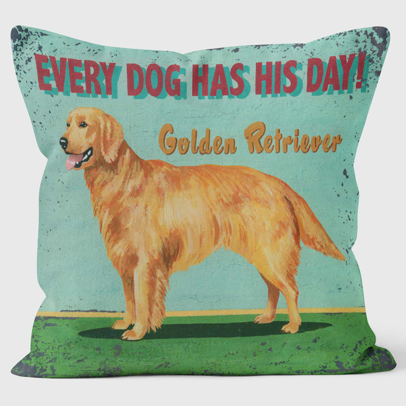Golden Retriver - Martin Wiscombe Cushion