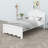 Solid Wood Platform Bed with Integrated Headboard