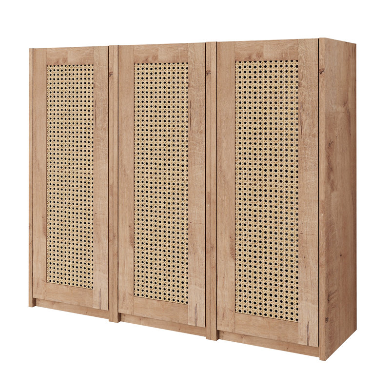 3-Door Bathroom Cabinet, Water- Material, Elegant Mounting Modern Wall Mounted, Convenient Storage