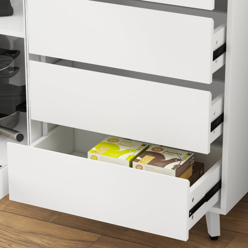 74.8'' Kitchen Pantry, White
