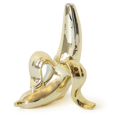 Gold Banana Bud Vase