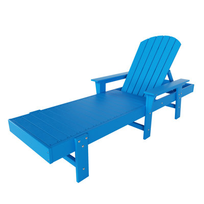 Innaloo 77.6" Long Outdoor All-Weather Poly Reclining Single Chaise by Dovecove