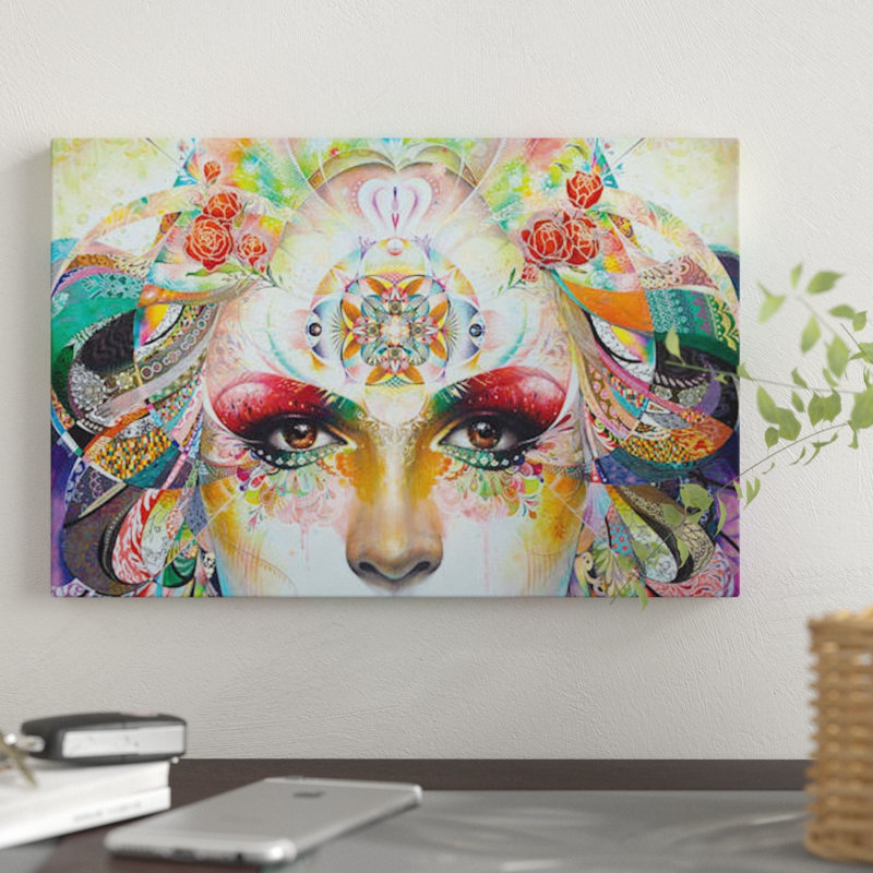 «Gaia», impression sur toile, H 8 po x l 12 po x P 0,75 po, Pas de tapis, Toile tendue