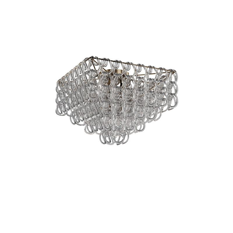 Giogali 4 - Light Flush Mount, Matte Bronze, Crystal Transparent