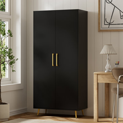 63'' H x 31.5'' W x 15.7''D Wood Garage Storage Cabinet with Adjustable Shelf and Panel Doors