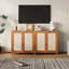 Buffet 34 po en rotin avec rangement Boho