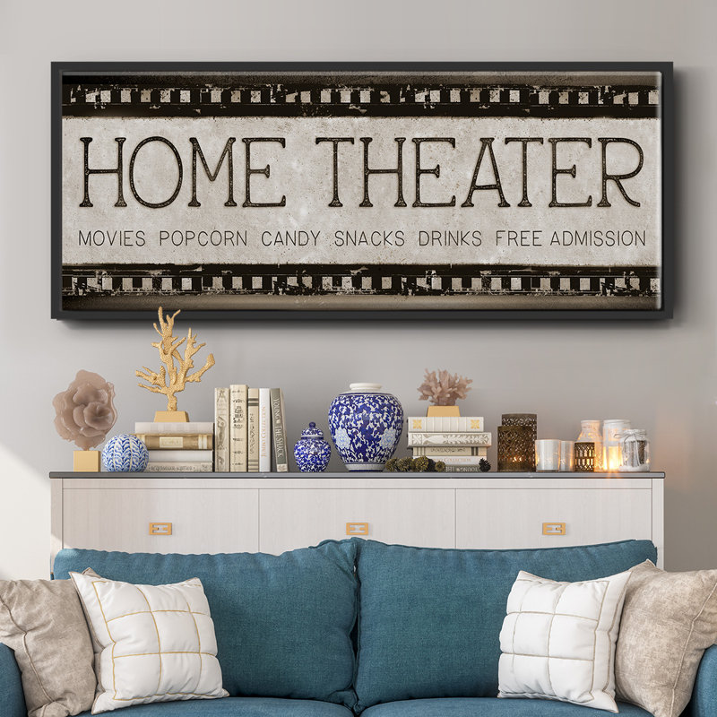 Home Theater- Framed Canvas