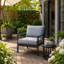 Chaise longue de patio 2 pièces-131142829