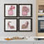 Golden Perfume I - ensemble de 4 reproductions d'art sur toile encadrées-400604442-400818172-400818174