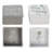  Dolomite 4.25 in. Multicolor Spring Square Floral Prayer Boxes Set of 2