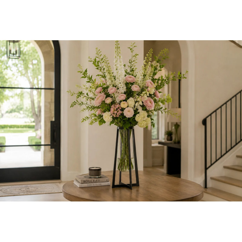 Rodrigez Glass Table Vase, 15.75" H x 5" W x 5" D