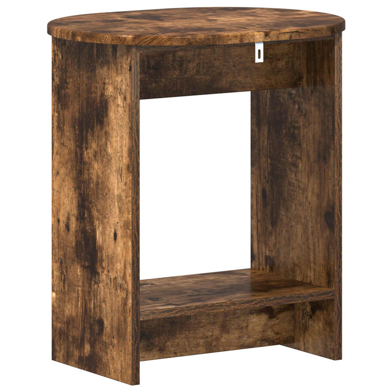 End Table, Smoked Oak
