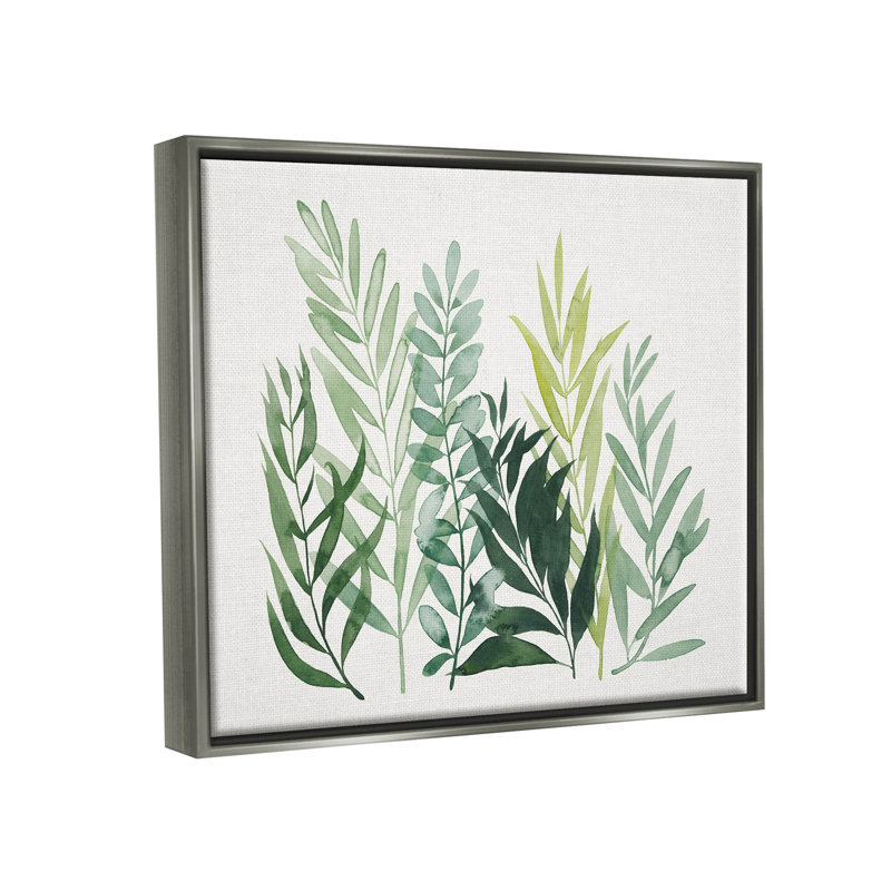 Feuilles botaniques variées par Grace Popp - impression sur bois, H 25 po x l 31 po x P 1,7 po, Estampe numérique Farmhouse