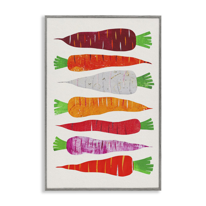Giclée encadrée de jardin potager, design par Aribombari, H 30 po x l 20 po, Estampe numérique Farmhouse