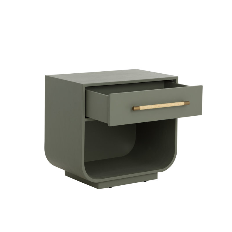 Table de chevet Tarrange - vert sauge